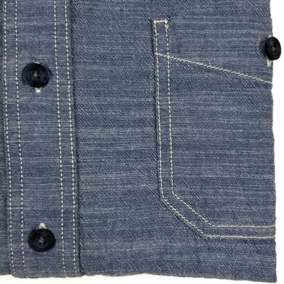 Woolrich Chambray Shirt Men's Size XXL Button Down - Picture 3 of 8